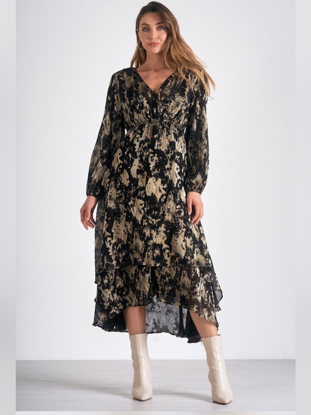 Elan Midi high/low dress
